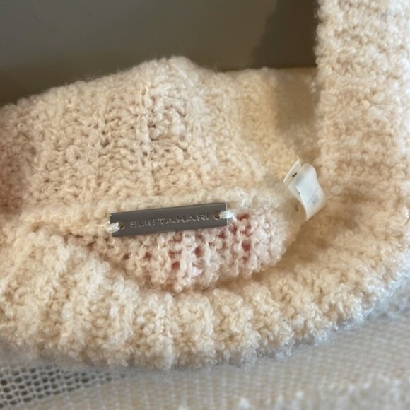 Elie Tahari cream wool cashmere cowl neck sweater, size XS - Picture 5 of 8